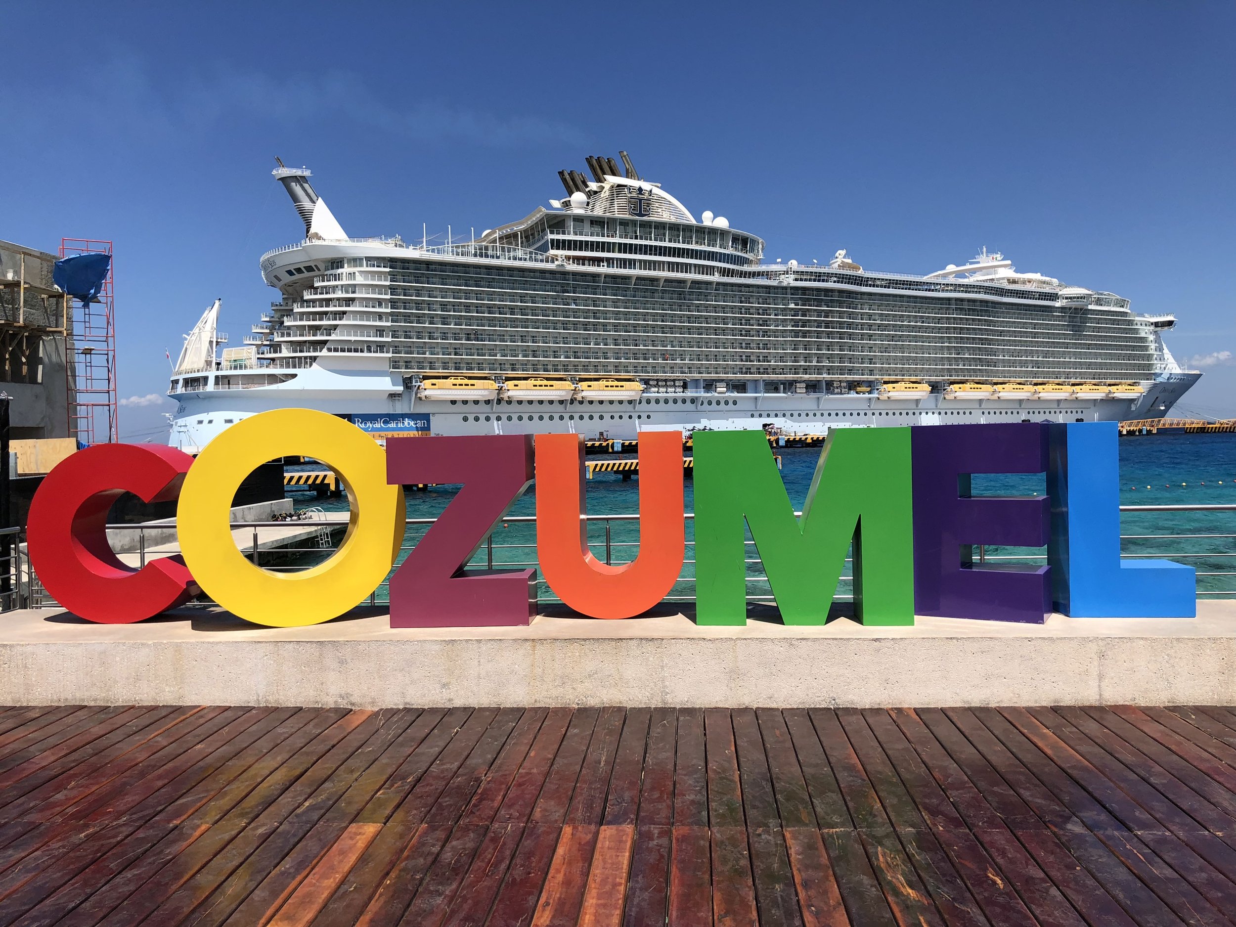 Cozumel Cruise Port and Caribbean waters