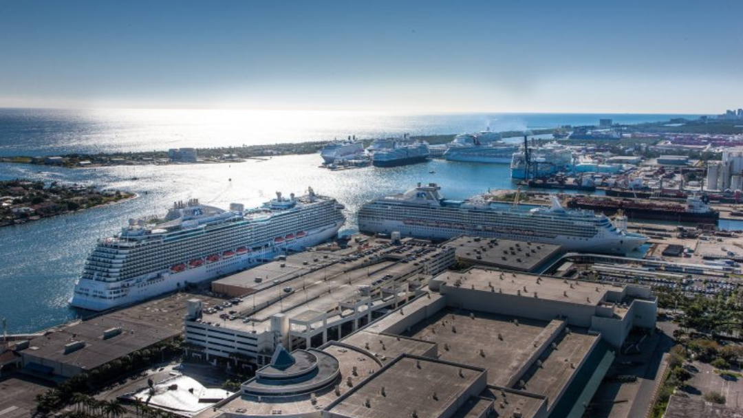 Port Everglades cruise terminals in Fort Lauderdale