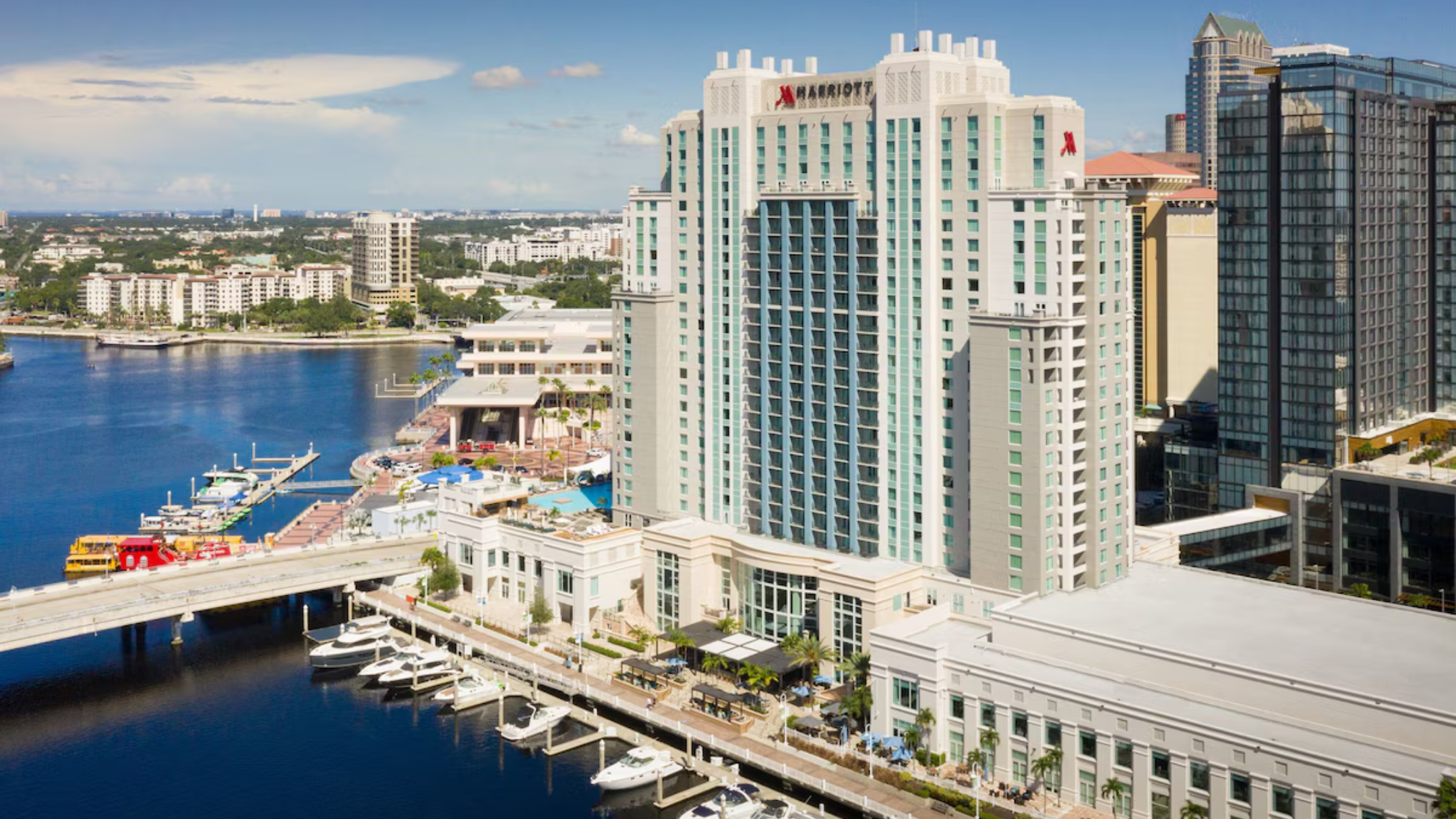 Tampa Marriott Water Street waterfront exterior