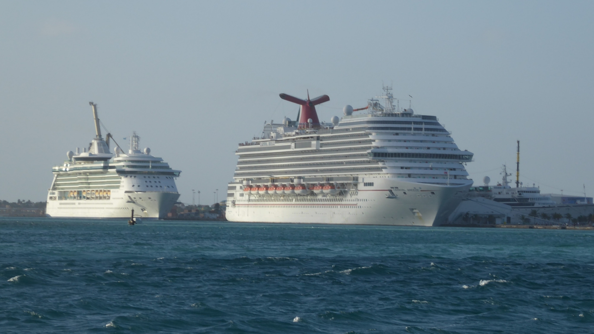 Cruise Ships Docked at Oranjestad Port