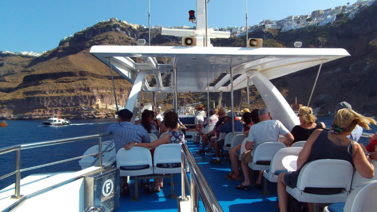 Tender Boat, Santorini