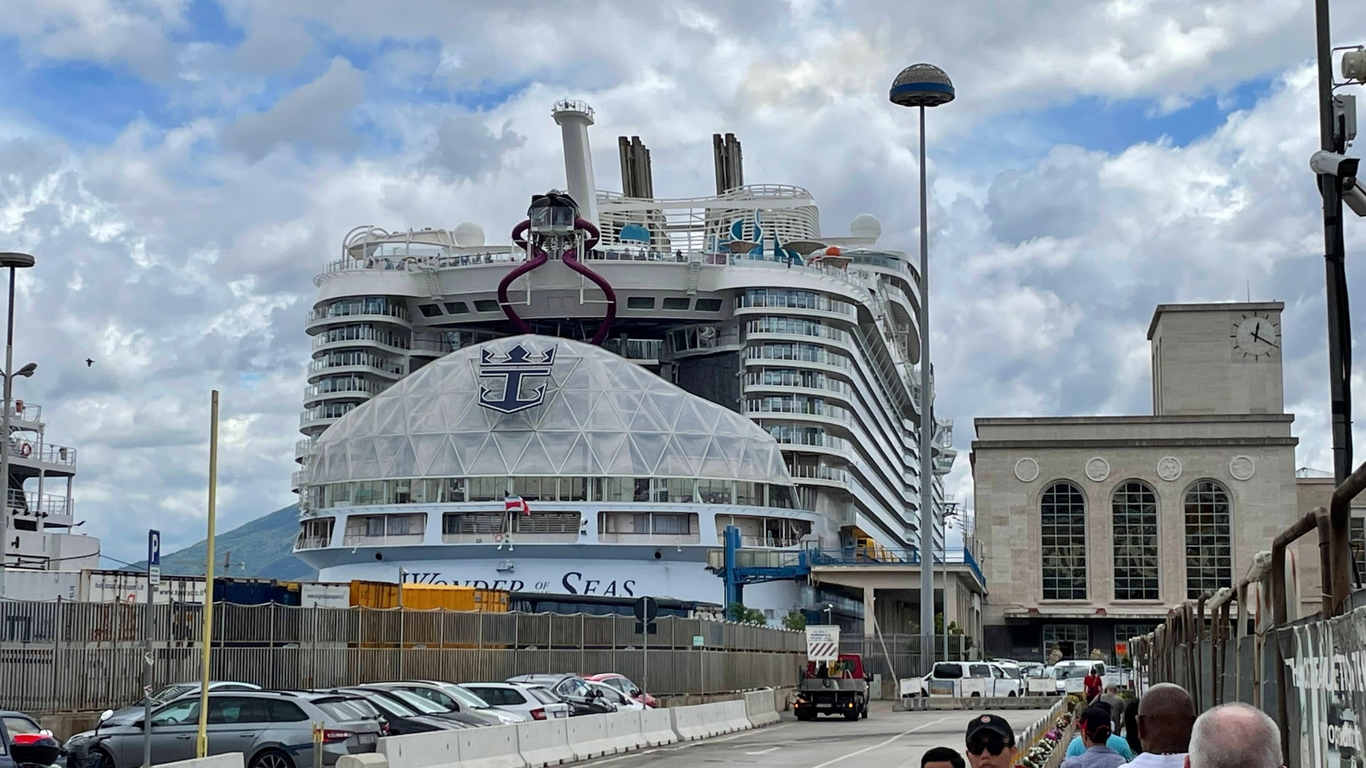 Wonder of the Seas Docked in Naples